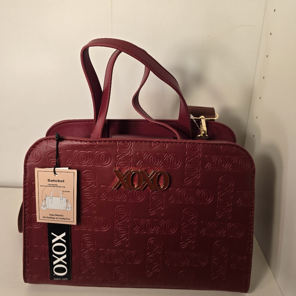 XOXO Women's Burgundy Satchel Bag